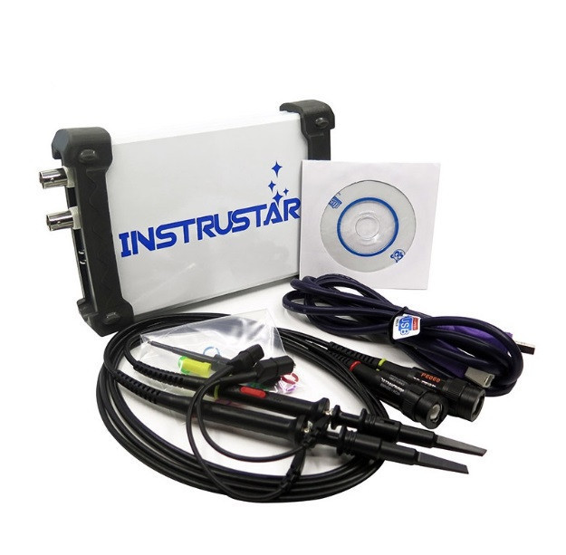 Осциллограф USB приставка INSTRUSTAR DS 205A, 2канала 20МГц 48МС/с - фото 1 - id-p985907285