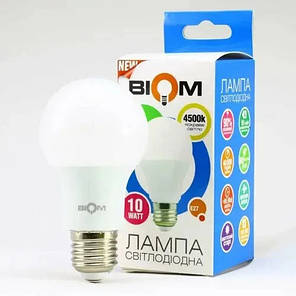 Світлодіодна лампа Biom А60 8W E27 4000K BT-508 15360, фото 2