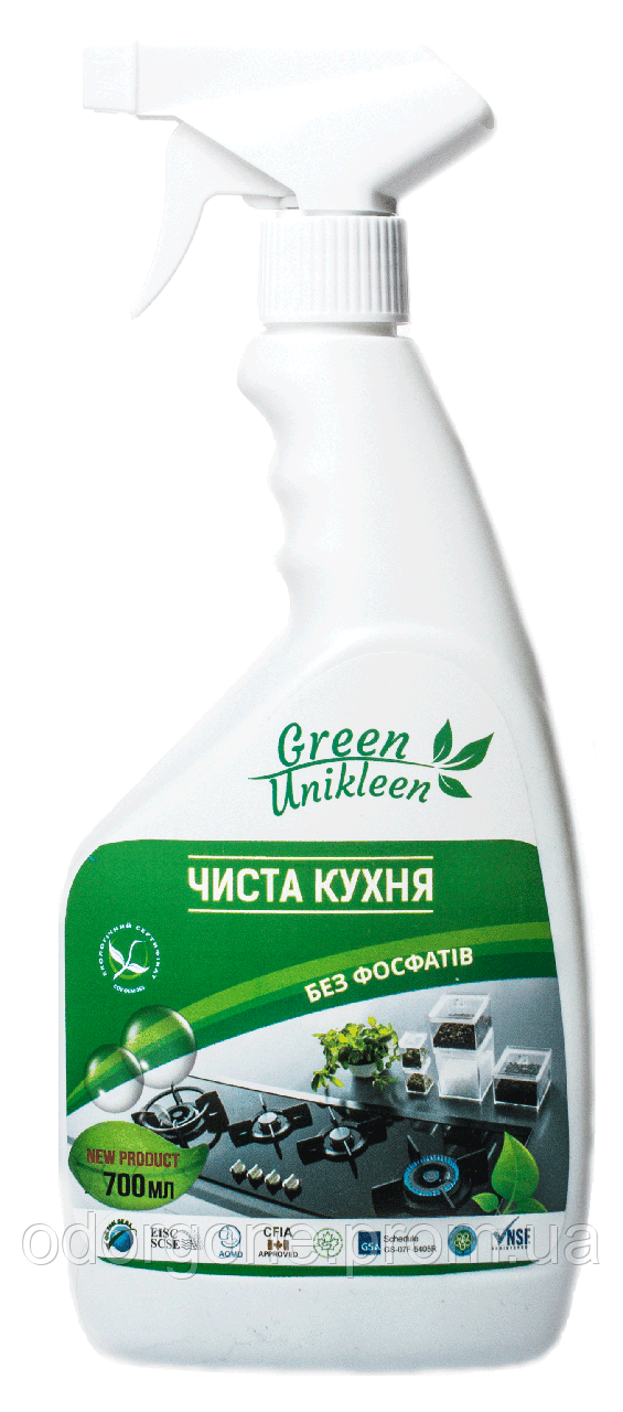 Органічний засіб для миття кухні Green Unikleen Чиста кухня 0.7 л