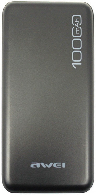 УМБ портативний зарядний пристрій Power Bank Awei P28K 10000 mAh, чорне