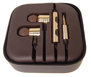 Вакуумні навушники гарнітура MDR M2 золоті