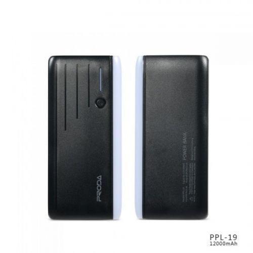 УМБ портативна зарядка Power Bank PRODA PPL-19 12000 mAh Black (56145)