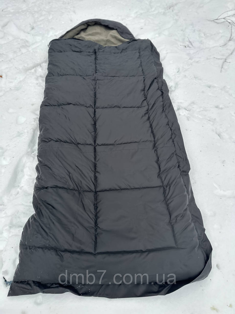 Туристический спальник зимний ,одеяло с капюшоном до -40, спальный мешок очень теплый на флисе - фото 2 - id-p1728865318