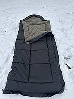 Туристический спальник зимний ,одеяло с капюшоном до -40, спальный мешок очень теплый на флисе