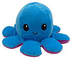Іграшка м'яка восьминіг двосторонній OCTOPUS 7931, фіолетово-блакитний, фото 3