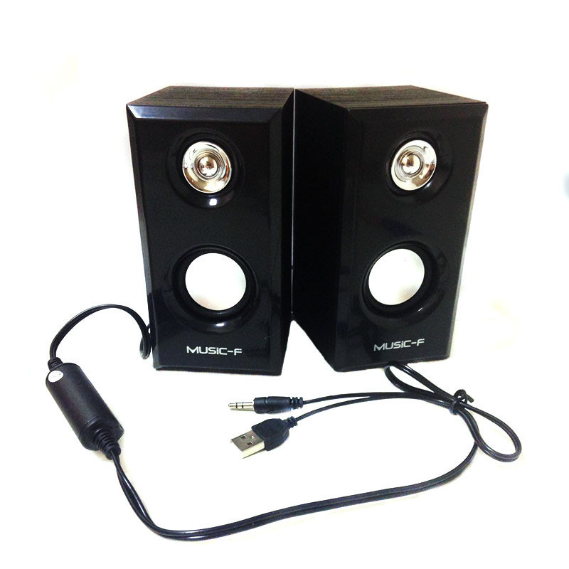 USB колонки для ПК комп'ютерні колонки D092, Чорні