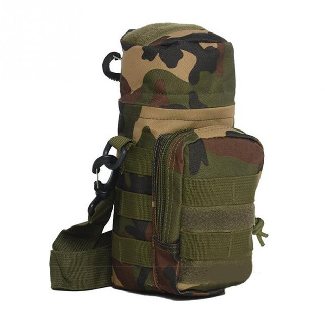 Тактична сумка на пояс для пляшки з MOLLE 26*12см N02248 Camo, фото 1