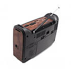 Портативна колонка радіо MP3 USB Golon RX-333+BT c Bluetooth Wooden, фото 4