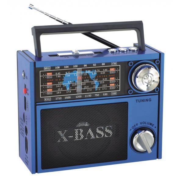 Радіоприймач колонка MP3 Golon RX-201 Blue, фото 1
