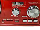 Портативна колонка радіо MP3 USB Golon RX-BT04 c Red Bluetooth, фото 3