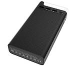 УМБ портативний зарядний Power Bank HOCO J62 30000 mAh, 3USB, Type-C, 2A, біле, фото 3