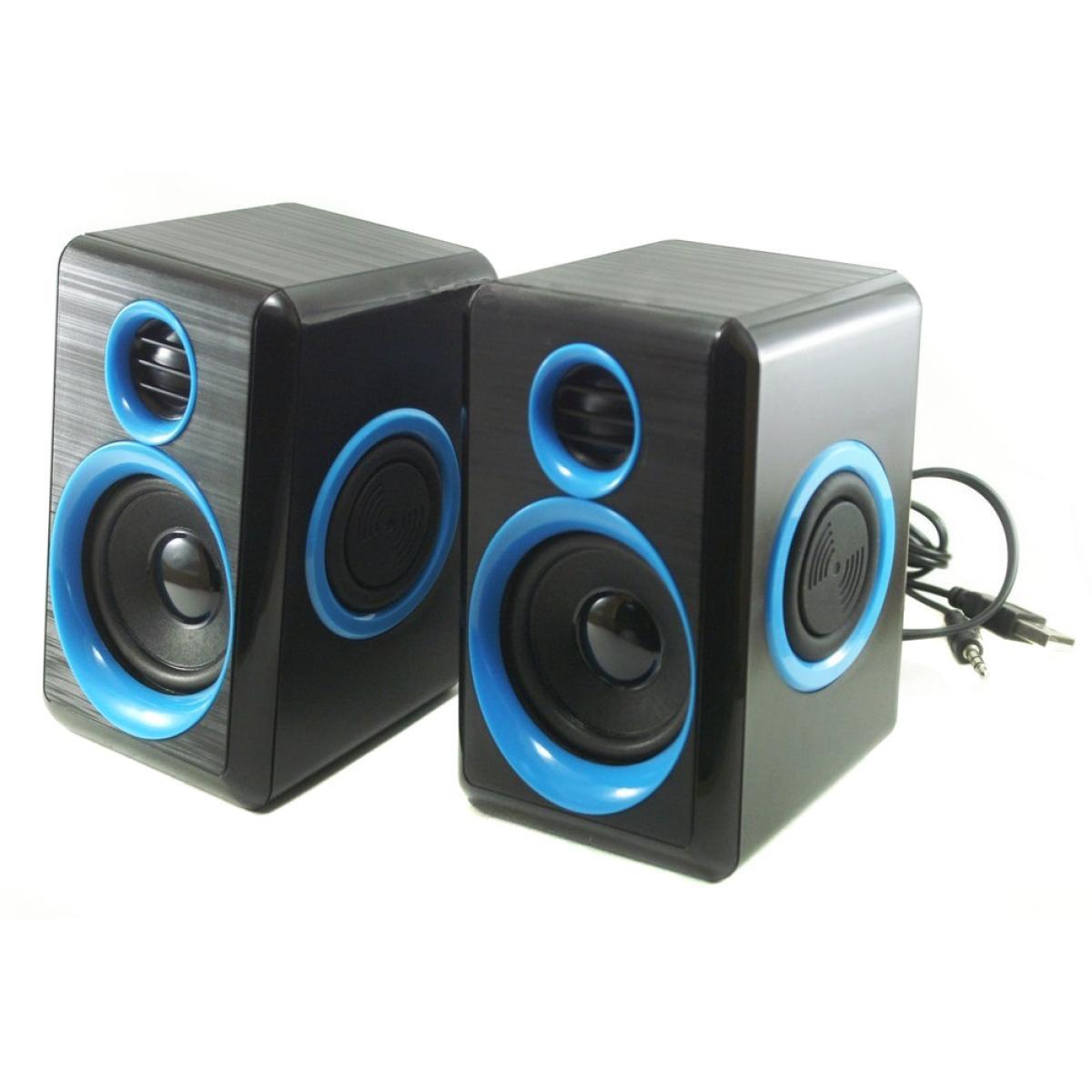 Колонки для ПК комп'ютера F&T FT-165 Black Blue