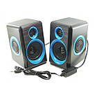 Колонки для ПК комп'ютера F&T FT-165 Black Blue, фото 3