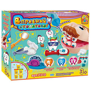 Ігровий набір для ліплення Fun game Вправний стоматолог 7310