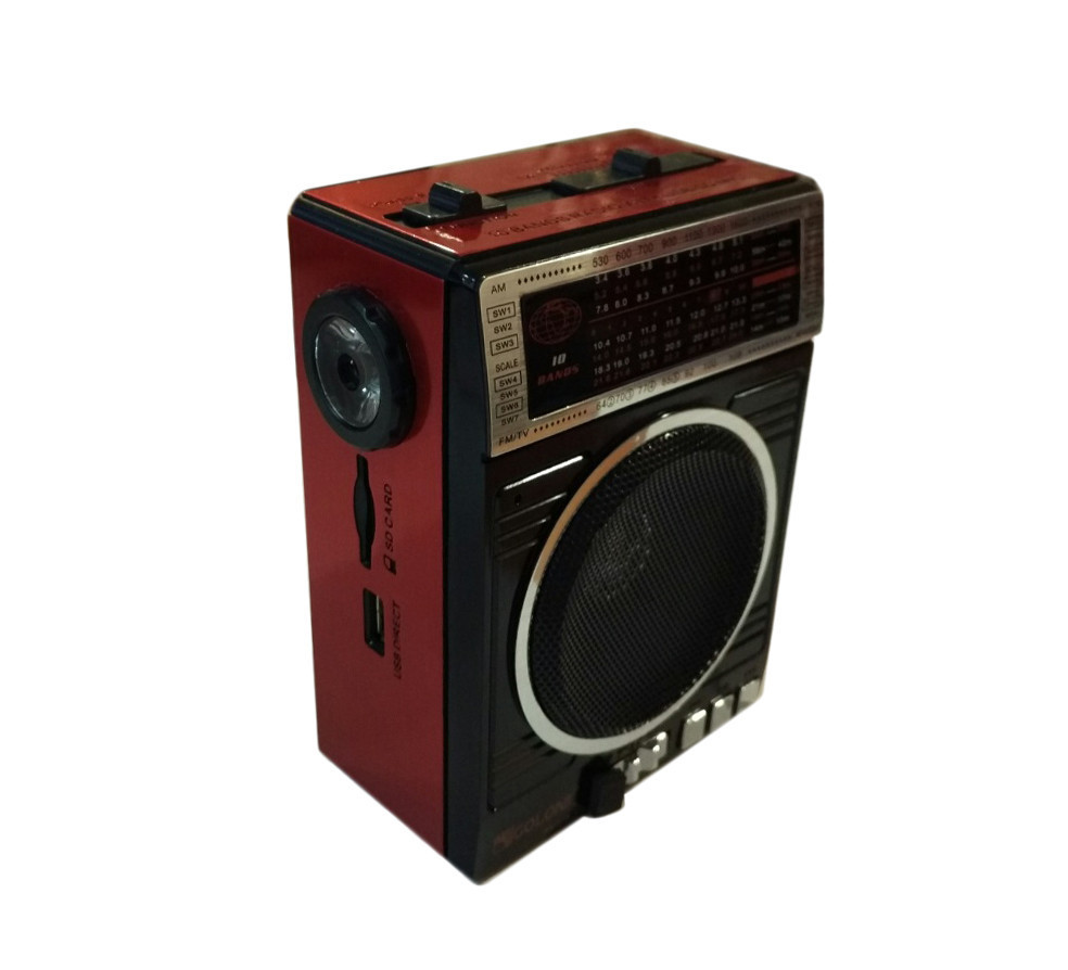 Радіоприймач колонка MP3 Golon RX-078 Red