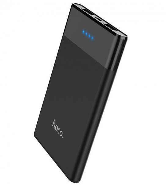 УМБ портативний зарядний Power Bank Hoco B35D 5000 mAh, чорне