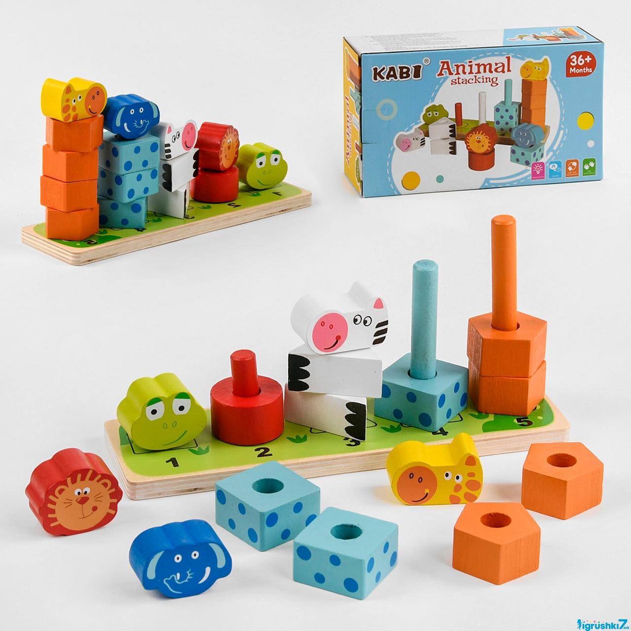 Іграшка деревяна "Пірамідка", Развивающая игрушка "Пирамидка" 47971, фото 1