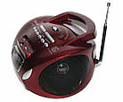 Бумбокс колонка MP3 USB радіо Golon RX 627 Red, фото 3