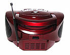 Бумбокс колонка MP3 USB радіо Golon RX 627 Red, фото 4