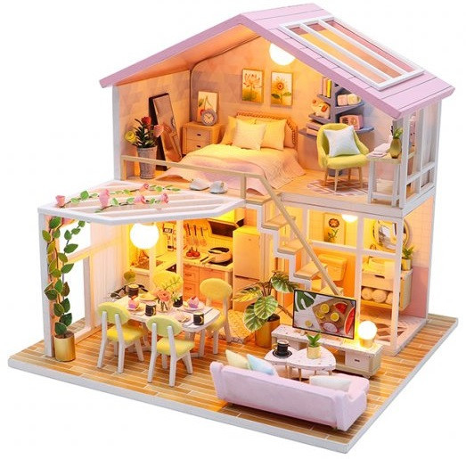 3D конструктор інтер'єрний DIY mini house MD 2505 М2001, фото 1