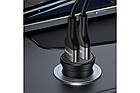 Адаптер автомобільний USAMS US-CC114 C20, 2USB, 2.4 A, чорний, фото 5