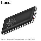 УМБ портативное зарядное Power Bank HOCO J39 10000 mAh, 3A, черное, фото 3