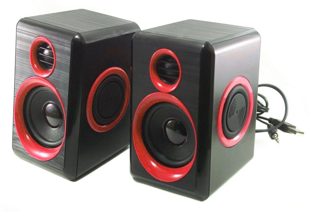 Колонки для ПК комп'ютера F&T FT-165 Black Red
