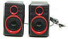 Колонки для ПК комп'ютера F&T FT-165 Black Red, фото 5