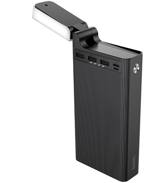 УМБ портативний зарядний Power Bank HOCO J62 30000 mAh, 3USB, Type-C, 2A, чорне