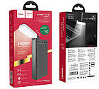 УМБ портативний зарядний Power Bank HOCO J62 30000 mAh, 3USB, Type-C, 2A, чорне, фото 6