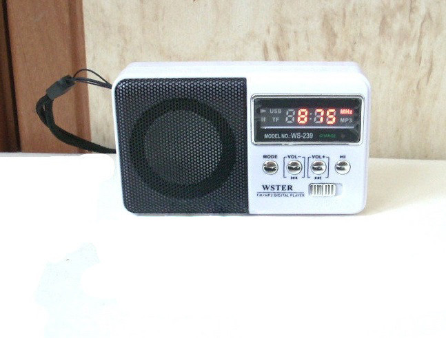 Цифровий радіоприймач WS-239 USB MP3 White