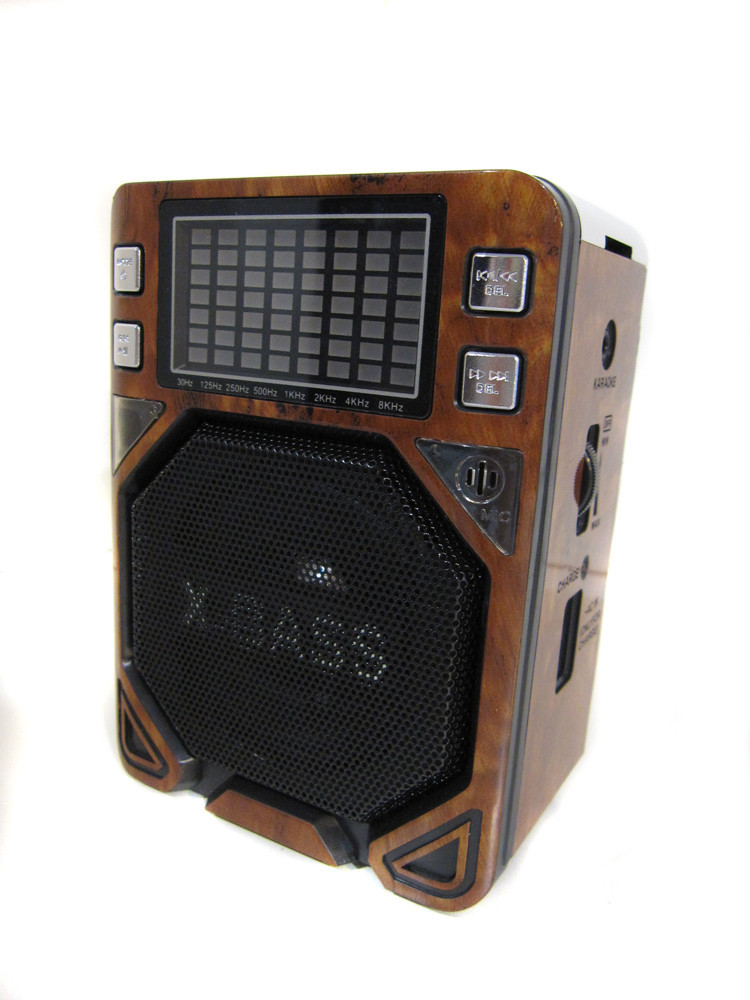 Радіоприймач колонка MP3 Golon RX-7000 Rec Wooden