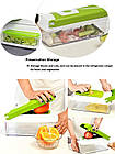 Овочерізка Multi-functional Vegetable Cutting Set, блакитна, фото 7