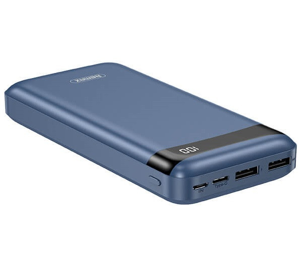 УМБ портативний зарядний Power Bank REMAX RPP-259 20000 mAh, 2USB, блакитне