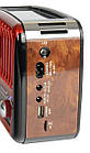 Портативна колонка MP3 USB Golon RX-455S Solar з сонячне панеллю Wooden-Red, фото 5