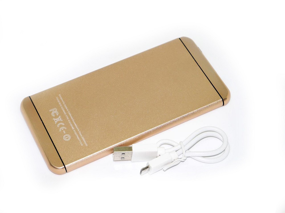 УМБ портативна зарядка Power Bank UKC M6 15000 mAh Iphone style Gold