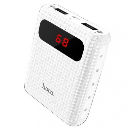 УМБ портативний зарядний пристрій Hoco B20 10000 mAh, біле