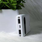 УМБ портативний зарядний пристрій Hoco B20 10000 mAh, біле, фото 4