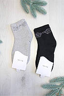 Носки махровые с блестящими крыльями для девочки р.35-40 (24-26(38-40) см.) Pier Lone