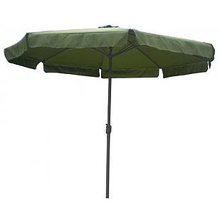 Зонт торговый антиветер Stenson MH-3838 3 м, зеленый