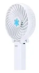 Ручний міні вентилятор трансформер handy mini fan з акумулятором 18650 White