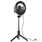 Тримач з кільцевим освітленням HOCO LV03, чорний, фото 7