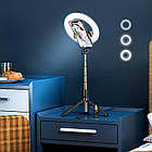 Тримач з кільцевим освітленням HOCO LV03, чорний, фото 8