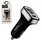 Адаптер автомобільний Hoco Z3 Fast, 2USB, 3.1 А, чорний, фото 3