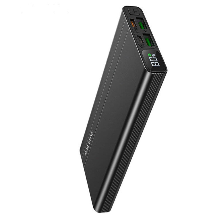 УМБ зарядний Power Bank BOROFONE BT34 Velocity з дисплеєм 10000 мАч, чорне