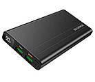 УМБ зарядний Power Bank BOROFONE BT34 Velocity з дисплеєм 10000 мАч, чорне, фото 3