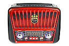 Портативная колонка MP3 USB Golon RX-456S Solar с солнечное панелью Black-Red, фото 3
