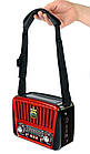 Портативная колонка MP3 USB Golon RX-456S Solar с солнечное панелью Black-Red, фото 4