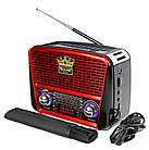 Портативная колонка MP3 USB Golon RX-456S Solar с солнечное панелью Black-Red, фото 6