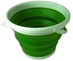Відро складне силіконове 7106 на 9 л, зелене